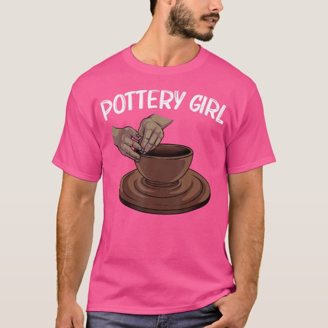 Funny Pottery For Girls Kid Pot Ceramic Artistic C T-Shirt (Front)