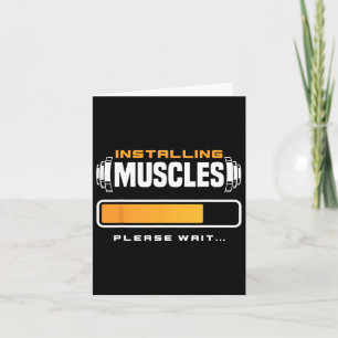 Funny Powerlifting Weight Training Lifting  Card