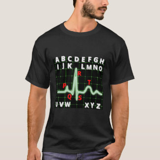 Funny Pqrst Complex Ecg Waves Nursing Gift For Rn T-Shirt