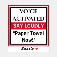 Voice Activated Funny Prank Sticker