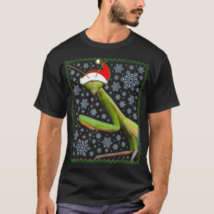 Funny Praying Mantis Gift Christmas (2) T-Shirt