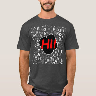 Funny Pre K Kindergarten Hi Alphabet Back To Schoo T-Shirt