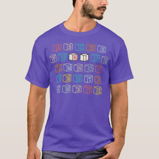 Funny Pre K Kindergarten Hi Alphabet Back to Schoo T-Shirt