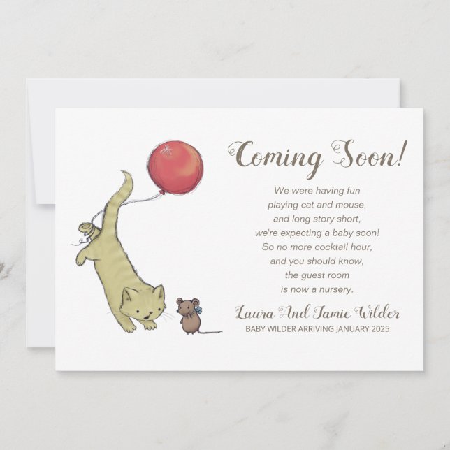 Funny Pregnancy Announcement (Front)