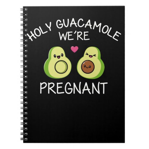 Funny Pregnancy Announcement Avocado Joke Notebook