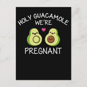 Funny Pregnancy Announcement Avocado Joke Postcard