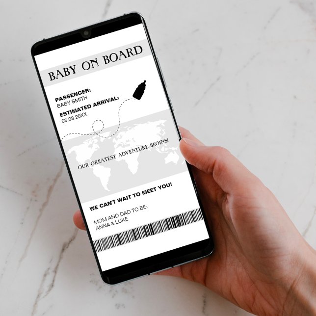 Funny Pregnancy Announcement Boarding Pass Style (funny pregnancy announcement baby on board boarding pass our greatest adventure begins )