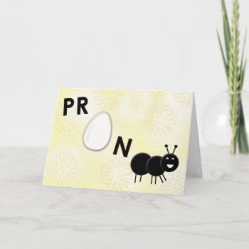 Funny Pregnancy Announcement Card - Pregnant by FuzzyFeeling at Zazzle