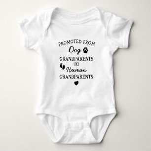Funny Pregnancy Announcement for Grandparents Baby Bodysuit