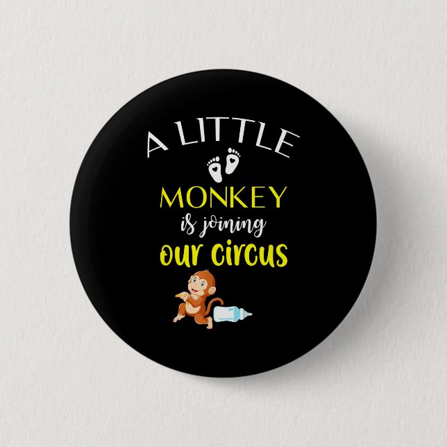 Funny Pregnancy Announcement New Baby Reveal  Button (Front)