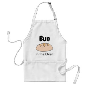Funny Pregnancy Bun in the Oven Adult Apron