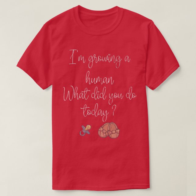 Funny Pregnancy Design with Imprint, pacifiers and T-Shirt (Design Front)