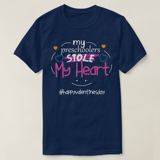 Funny preschooler Quote My Preschoolers Stole My H T-Shirt (Design Front)