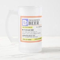 Novelty Mug Personalised Prescription Beer Mug Funny mugs for Men add a  name