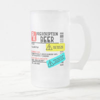 Funny Prescription Beer Warning Label Personalized
