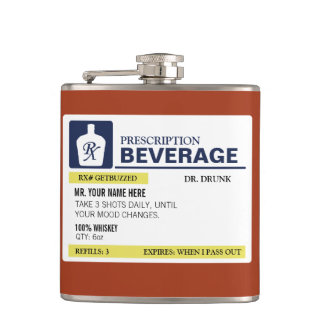 Funny Prescription Beverage Flask