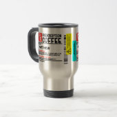 Funny Prescription Coffee Label Personalized   Travel Mug (Front Left)