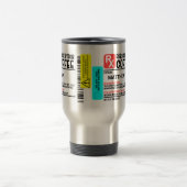 Funny Prescription Coffee Label Personalized   Travel Mug (Center)