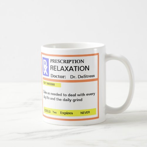 Funny Prescription Coffee Mugs