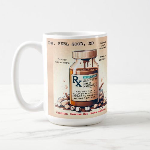 Funny Prescription Hot Chocolate Coffee Mug
