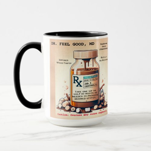 Funny Prescription Hot Chocolate Mug