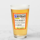 Funny Prescription Label Pint Glass