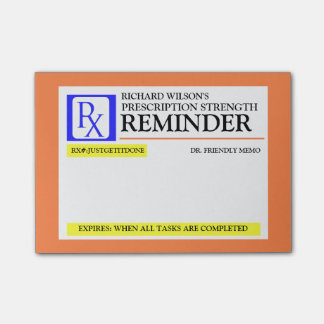 Funny Prescription Label Post-it® Notes