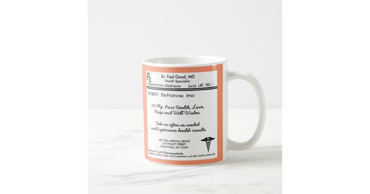 Funny Prescription Pad RX Coffee Mug Zazzle