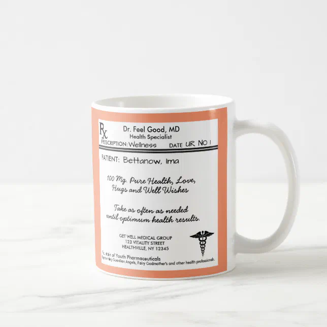 Funny Prescription Pad Rx Coffee Mug Zazzle 8240