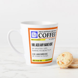 Funny Prescription Personalized Latte Mug