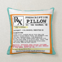 Funny Prescription Pillow Get Well