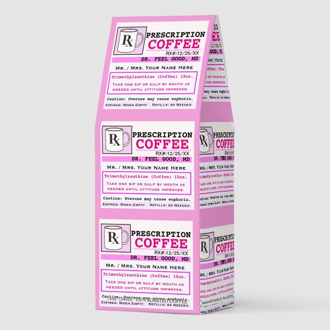 Funny Prescription RX Coffee  (Front)