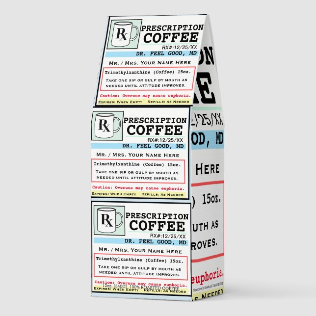 Funny Prescription RX Coffee Customizable  (Front)