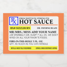 Funny food warning labels
