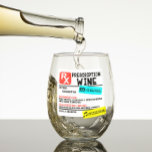 Funny Prescription Wine Personalized name Stemless Wine Glass<br><div class="desc">This design may be personalized in the area provided by changing the photo and/or text. Or it can be customized by clicking Personalize this Template and then choosing the click to customize further option and delete or change the color of the background, add text, change the text color or style,...</div>