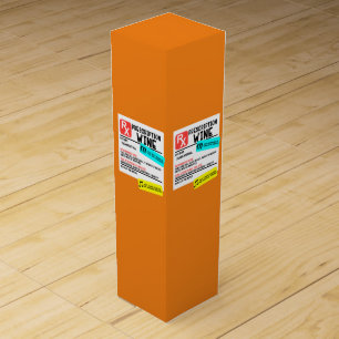 Funny Prescription Wine Warning Label Personalized Box