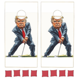 Funny President Cornhole Set