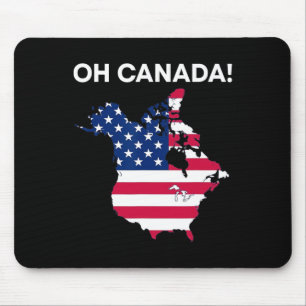 Funny President Donald Trump Oh Canada Usa America Mouse Pad