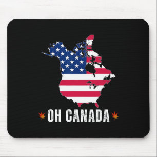 Funny President Donald Trump Oh Canada Usa America Mouse Pad