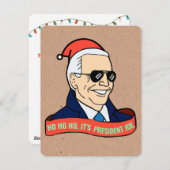 Funny President Joe Biden Christmas Greeting Card (Front/Back)
