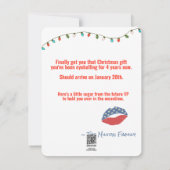 Funny President Joe Biden Christmas Greeting Card (Back)