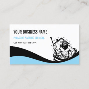 Funny Pressure Washing Power Wash Cleaning Business Card