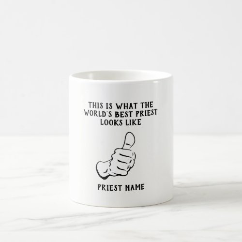 Funny Priest Gift Worlds BEST Awesome Number ONE Coffee Mug