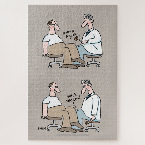 Funny Primary Care Physician Family Doctor Cartoon Jigsaw Puzzle