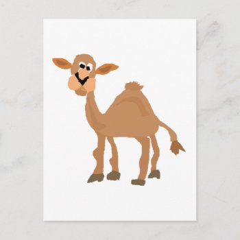 Funny Primitive Camel Art Postcard by naturesmiles at Zazzle