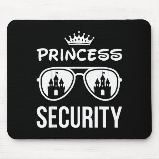 Funny Princess Security Design Castle Sungles Fami Mouse Pad