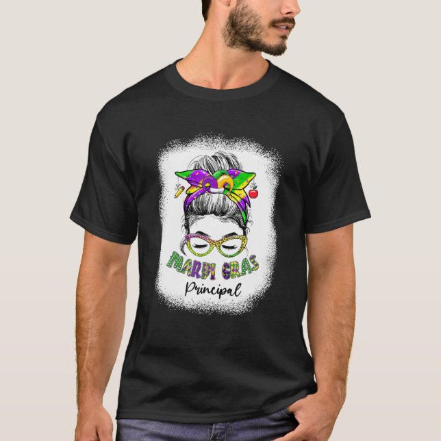 Funny Principal Lover Mardi Gras Carnival Party Me T-Shirt (Front)