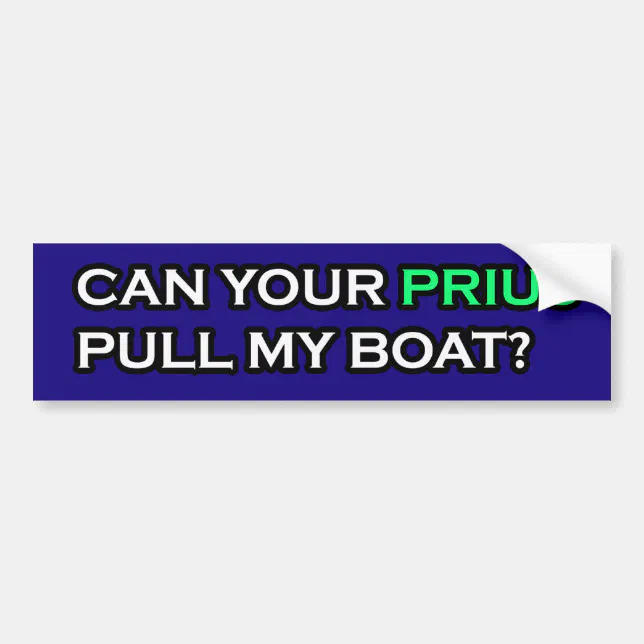 Prius Funnt Sticker Funny Prius Bumper Sticker | Zazzle