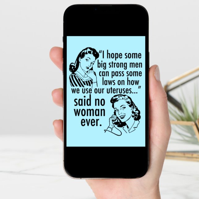 Funny Pro Choice Feminist Women Birthday Card (Front Digital)