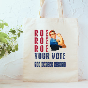 Funny Pro Choice Retro Feminist Political Cartoon  Tote Bag